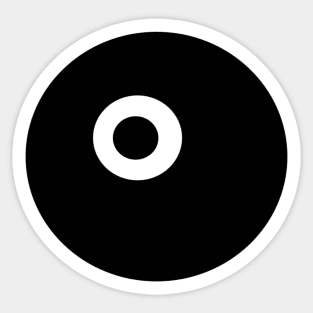 black evil eye Sticker